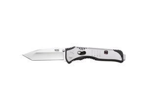 Flashback Assisted Open Satin Tanto 3 1/2" AUS-8 Standard Tanto Blade with Dual Thumb Studs Flashback Assisted Open Satin Tanto 3 1/2" AUS-8 Standard Tanto Blade with Dual Thumb Studs