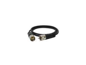 3' CB Antenna Coax Cable with PL-259 Connectors - Black 3' CB Antenna Coax Cable with PL-259 Connectors - Black