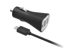 Digipower Car Charger 2.4amp InstaSense 2Port w/5ft Micro