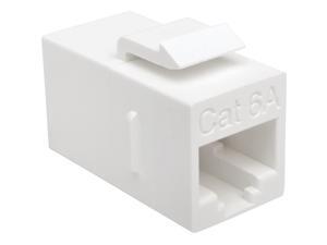 Tripp Lite Cat6a Straight-Through Modular In-Line Snap-In Coupler (RJ45 F/F) Tripp Lite Cat6a Straight-Through Modular In-Line Snap-In Coupler (RJ45 F/F)