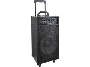 PylePro PWMA1050BT Speaker System - 400 W RMS - Portable, Stand Mountable - Battery Rechargeable - Wireless Speaker(s) - Black PylePro PWMA1050BT Speaker System - 400 W RMS - Portable, Stand Mountable - Battery Rechargeable - Wireless Speaker(s) - Black