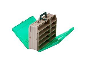 Plano Double-Sided 19-Compartment Satchel - Sandstone &Amp; Green Plano Double-Sided 19-Compartment Satchel - Sandstone &Amp; Green