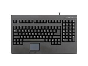 Solidtek KB-730BU USB Full Size POS Keyboard with Touchpad Mouse - Black
