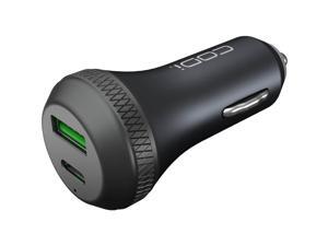Codi Dual Car Charger with USB-C & Quick Charge 3.0 - 18 W Output Power - 12 V DC, 24 V DC Input Voltage - 5 V DC, 9 V DC, 12 V DC Output Voltage - 3 A Output Current - USB Codi Dual Car Charger with USB-C & Quick Charge 3.0 - 18 W Output Power - 12 V DC, 24 V DC Input Voltage - 5 V DC, 9 V DC, 12 V DC Output Voltage - 3 A Output Current - USB