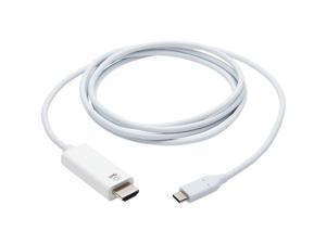 Tripp Lite U444-006-H4K6WE USB-C to HDMI Adapter, M/M, White, 6 ft. - 5.91 ft HDMI/Thunderbolt 3 A/V Cable for Smartphone, Projector, Chromebook, Notebook, Monitor, Tablet, Audio/Video Device, MacBook Tripp Lite U444-006-H4K6WE USB-C to HDMI Adapter, M/M, White, 6 ft. - 5.91 ft HDMI/Thunderbolt 3 A/V Cable for Smartphone, Projector, Chromebook, Notebook, Monitor, Tablet, Audio/Video Device, MacBook