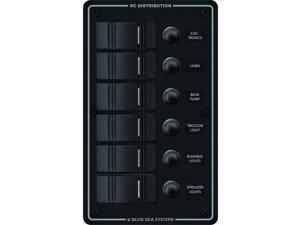 BLUE SEA 8373 PANEL WATERPROOF CB 12VDC 6 POS BLUE SEA 8373 PANEL WATERPROOF CB 12VDC 6 POS