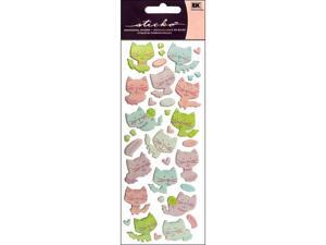 Puffy Classic Stickers-Kitties Puffy Classic Stickers-Kitties