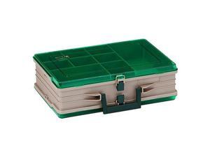 FRABILL 1119 Plano Double-Sided 19-Compartment Satchel Sandstone & Green Tackle FRABILL 1119 Plano Double-Sided 19-Compartment Satchel Sandstone & Green Tackle