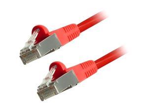 CAT5e 100-MHz Shielded Red 10-ft. Plenum 3.0-m FTP Solid Backbone Cable with Foiled Twisted Pair