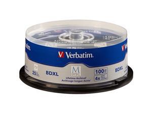 VERBATIM AMERICAS LLC 98914 VERBATIM, M-DISC BDXL 100GB 4X WITH BRANDED, SURFACE - 25/PK SPINDLE VERBATIM AMERICAS LLC 98914 VERBATIM, M-DISC BDXL 100GB 4X WITH BRANDED, SURFACE - 25/PK SPINDLE