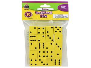 Teacher Created Resources TCR20603 Foam Traditional Dice Teacher Created Resources TCR20603 Foam Traditional Dice