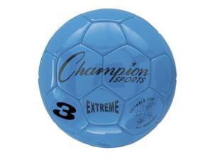 Champion Sports Extreme Series Size 3 Composite Blue Soccer Ball