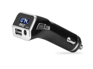 Pyle - FM Radio Transmitter with USB Port for Charging Your Devices, 3.5mm AUX Input Car Lighter Adaptor Pyle - FM Radio Transmitter with USB Port for Charging Your Devices, 3.5mm AUX Input Car Lighter Adaptor