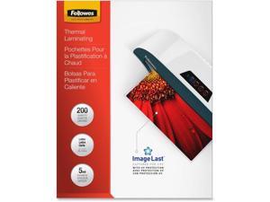 Fellowes Laminating Pouches 5mil Ltr 200/PK Clear 5245301