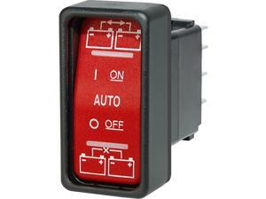 Off-on Red 20a Stain. Blue Sea Systems 4192 Push Switch