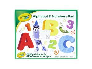 Crayola Beginning Tablet 10"X8" 30 Sheets-ABC's and 123's Crayola Beginning Tablet 10"X8" 30 Sheets-ABC's and 123's