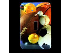 Leviton Football Baseball Sport Athlete Theme Wallplate Switch Cover 89001-SPT