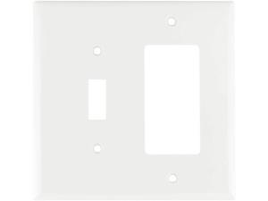 Cooper Ivory Decorator Mid-Size Thermoset Wallplate Rocker Switch Cover 2051V 