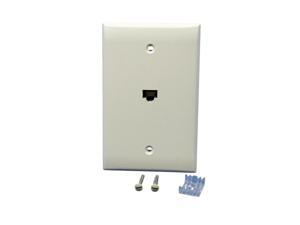 Leviton Midway Light Almond Cat 5e Jack Nylon Wallplate 5EA10-M1T Leviton Midway Light Almond Cat 5e Jack Nylon Wallplate 5EA10-M1T