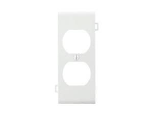 Leviton PSC8-W White Duplex Receptacle Sectional Center Wall Plate
