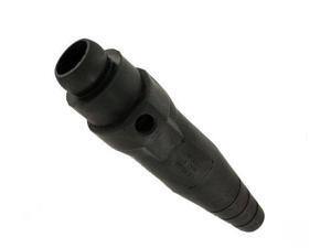 Crimped Black Ball Nose In-Line Latching Female Connector 690 Amp Max Leviton 22L26-E 22 Series Single Pole Cam-Type Contact /& Insulator