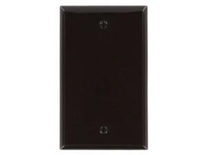 Leviton 80714 1-Gang No Device Blank Wallplate, Standard Size, Thermoplastic Nylon, Box Mount, Brown Leviton 80714 1-Gang No Device Blank Wallplate, Standard Size, Thermoplastic Nylon, Box Mount, Brown