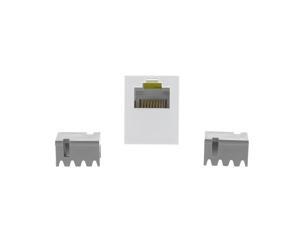 P&S Innovate White Smooth Jack Cat3 RJ45 Category 3 8-Position T568A/B S38-W P&S Innovate White Smooth Jack Cat3 RJ45 Category 3 8-Position T568A/B S38-W