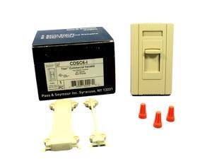 Pass & Seymour Ivory 1-Pole Variable Slide Fan Speed Control 6A 120V CDSC6-I Pass & Seymour Ivory 1-Pole Variable Slide Fan Speed Control 6A 120V CDSC6-I
