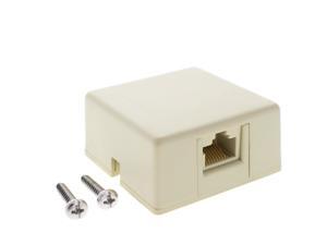 Leviton 40278-KI Ivory Keyed Surface Mount 8P8C Telephone Jack Leviton 40278-KI Ivory Keyed Surface Mount 8P8C Telephone Jack