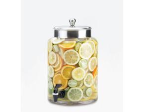 8.5W x 13.625D x 13.625H Round Glass Infusion Dispenser 2 Gallon 1 Ct 8.5W x 13.625D x 13.625H Round Glass Infusion Dispenser 2 Gallon 1 Ct