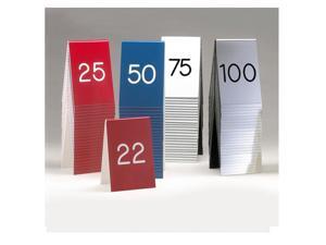 3.5W x 1D x 5H Engraved Number Tent Sets 1 to 25 Red with White 1 Ct 3.5W x 1D x 5H Engraved Number Tent Sets 1 to 25 Red with White 1 Ct