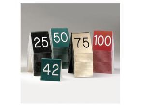 3W x 1D x 3H Break Resistant Number Tents 26 to 50 Black with White 1 Ct 3W x 1D x 3H Break Resistant Number Tents 26 to 50 Black with White 1 Ct