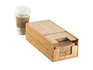 5.75W x 12D x 3.75H Bambo Coffee Sleeve Dispenser 1 Ct 5.75W x 12D x 3.75H Bambo Coffee Sleeve Dispenser 1 Ct