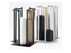 10W x 10D x 15.75H One by One Rotating Cup and Lid Organizer Silver 1 Ct 10W x 10D x 15.75H One by One Rotating Cup and Lid Organizer Silver 1 Ct