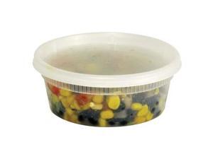 8 oz Microwaveable Container with Lid Combo 250 CT 8 oz Microwaveable Container with Lid Combo 250 CT