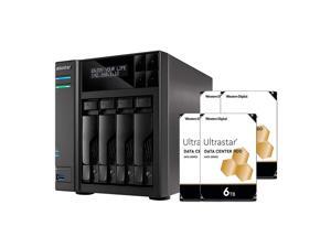 Asustor NAS AS6404T + 24TB WD Ultrastar HDD (Four 6TB HDD Included) Asustor NAS AS6404T + 24TB WD Ultrastar HDD (Four 6TB HDD Included)
