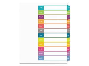 Avery Ready Index Table of Contents Dividers Multicolor Tabs Jan-Dec Letter Avery Ready Index Table of Contents Dividers Multicolor Tabs Jan-Dec Letter