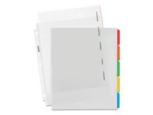 Avery Divider,Plstc,5tab/St,Ast 16740 Avery Divider,Plstc,5tab/St,Ast 16740