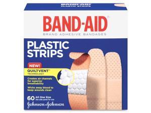 Johnson & Johnson Adhesive Bandages Plastic All One Size 3/4" 60/BX 5635 Johnson & Johnson Adhesive Bandages Plastic All One Size 3/4" 60/BX 5635