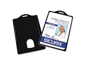 Baumgartens ID Card Holders Vertical 3-3/8"x2-1/8" 25/PK Black 68320 Baumgartens ID Card Holders Vertical 3-3/8"x2-1/8" 25/PK Black 68320