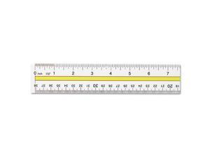 Westcott Acrylic Data Highlight Reading Ruler With Tinted Guide 15" Clear 10580