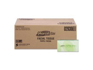 Marcal PRO 100% Recycled Convenience Pack Facial Tissue White 100/Box 30 Boxes Marcal PRO 100% Recycled Convenience Pack Facial Tissue White 100/Box 30 Boxes