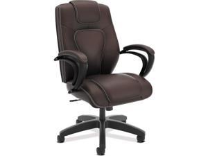 HON Managerial Office Chair- High-Back Computer Desk Chair with Loop Arms, Brown (VL402) HON Managerial Office Chair- High-Back Computer Desk Chair with Loop Arms, Brown (VL402)
