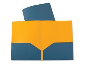 C-Line 2-Tone 2-Pocket Poly Portfolios Ltr Blue 34705 C-Line 2-Tone 2-Pocket Poly Portfolios Ltr Blue 34705