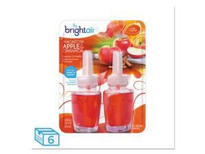 Bright Air Scented Oil Warmer Air Freshener Refill - Oil - Macintosh Apple, Cinnamon - 45 Day - 2 / Pack - Long Lasting Bright Air Scented Oil Warmer Air Freshener Refill - Oil - Macintosh Apple, Cinnamon - 45 Day - 2 / Pack - Long Lasting