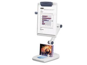 Fellowes Flex Arm Weighted Base Copyholder Plastic 150 Sheet Capacity Platinum Fellowes Flex Arm Weighted Base Copyholder Plastic 150 Sheet Capacity Platinum