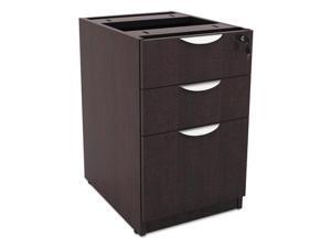 Alera Valencia Box/Box/File Full Pedestal, 15 5/8w x 20 1/2d x 28 1/2h, Espresso Alera Valencia Box/Box/File Full Pedestal, 15 5/8w x 20 1/2d x 28 1/2h, Espresso