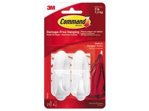 3M 17081 Command Designer Medium Hooks 2 hooks, 4 strips 3M 17081 Command Designer Medium Hooks 2 hooks, 4 strips