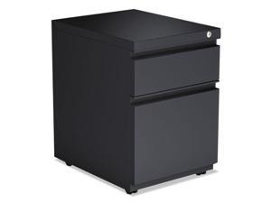 Alera - PBBFCH - 2-Drawer Metal Pedestal Box File w/Full Length Pull, 14 7/8w x 19 1/8d, Charcoal