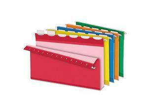 Pendaflex Ready-Tab Hanging File Folders 2" Capacity 1/6 Tab Legal Assorted 20 Pendaflex Ready-Tab Hanging File Folders 2" Capacity 1/6 Tab Legal Assorted 20